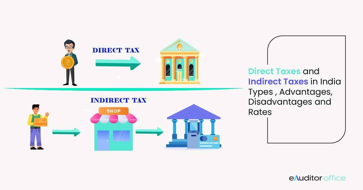 Direct Tax V/S Indirect Tax: Types, Advantages, Disadvantages, Rates