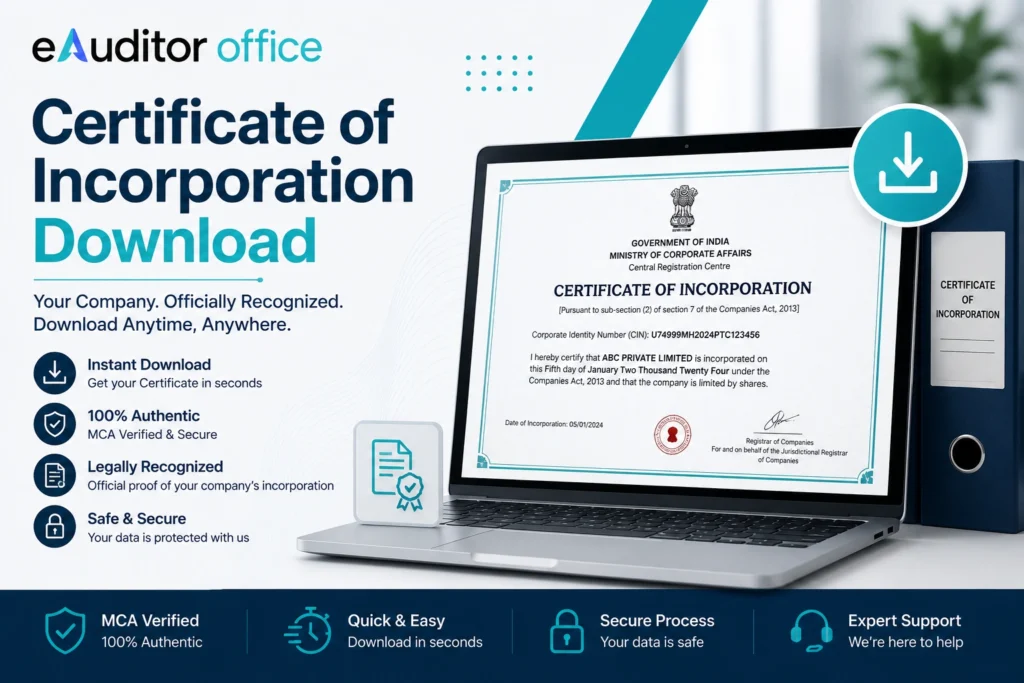 Certification of incorporation download